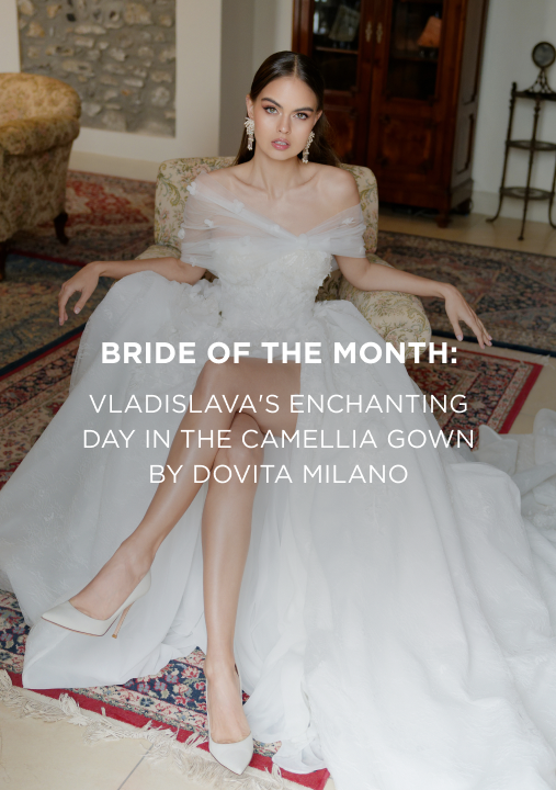 bride of the month camellia gown by dovita milano
