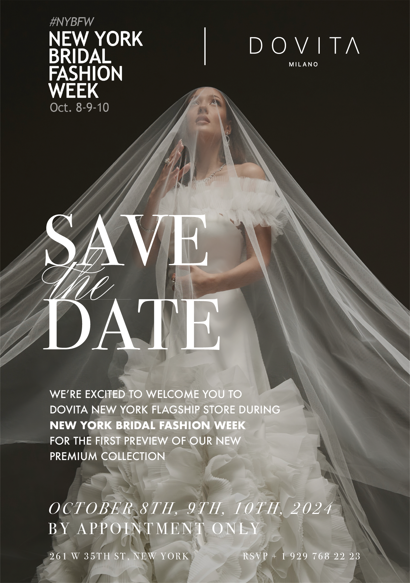 new york bridal fashion weeek 2024 dovita milano